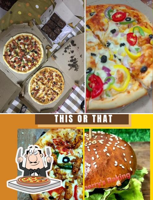 Pick pizza at The Cherry's Baking