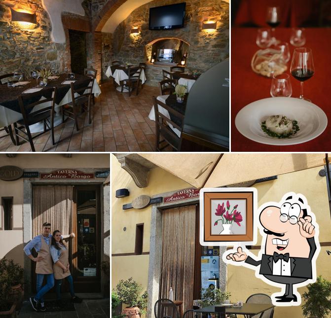 Gli interni di Antico Borgo Taverna-Cocktail bar & Enoteca