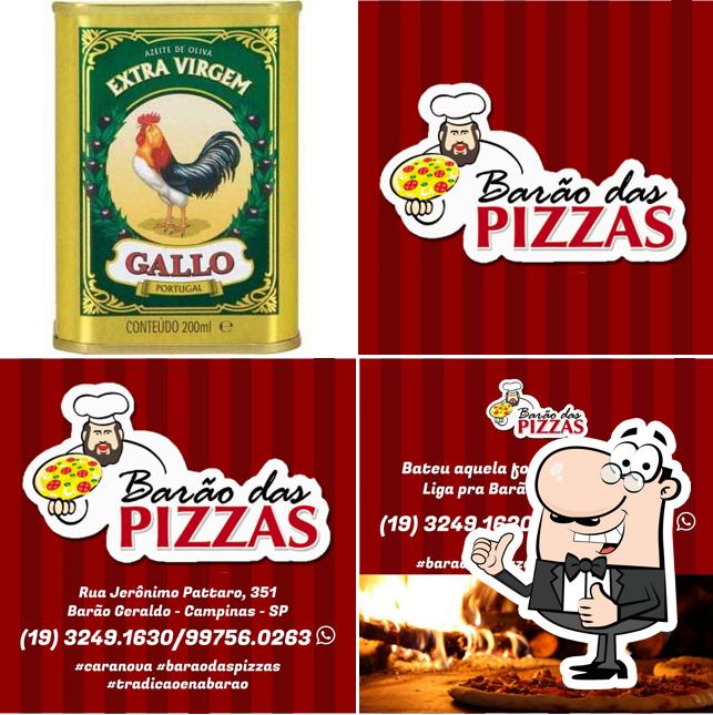 Look at this image of BARÃO DAS PIZZAS