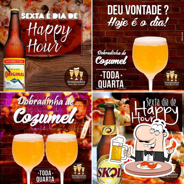 Você pode tomar uma tulipa de cerveja leve ou escura