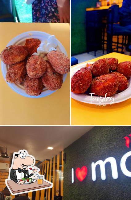 Food at Momo my love ( a variety of momos )