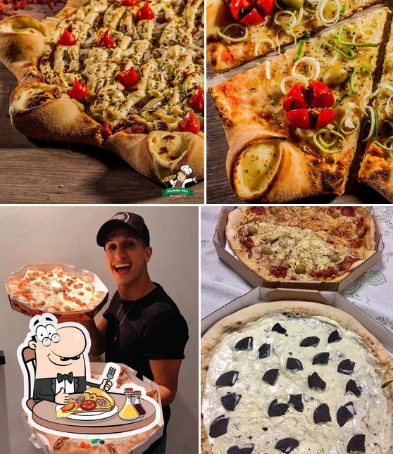 Escolha pizza no Pizzaria Mamma Mia