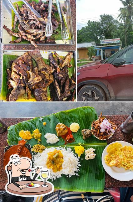 Among different things one can find food and exterior at Vanchippura Hotel
