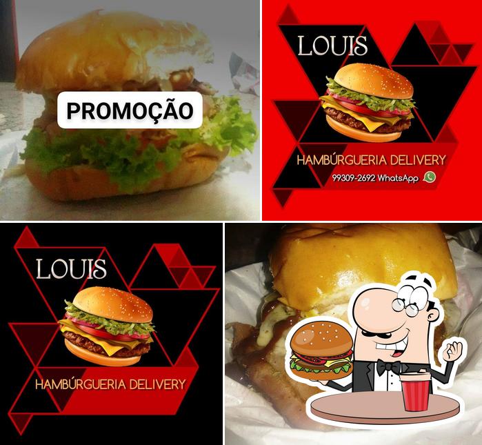 Consiga um hambúrguer no Louis Hambúrgueria Delivery