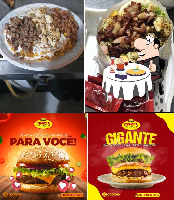 Hambúrguer em Mary's Lanches