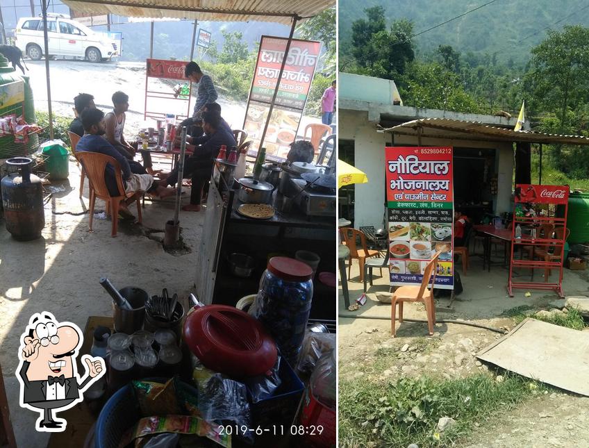 The interior of Nautiyal Restaurent and fast food center