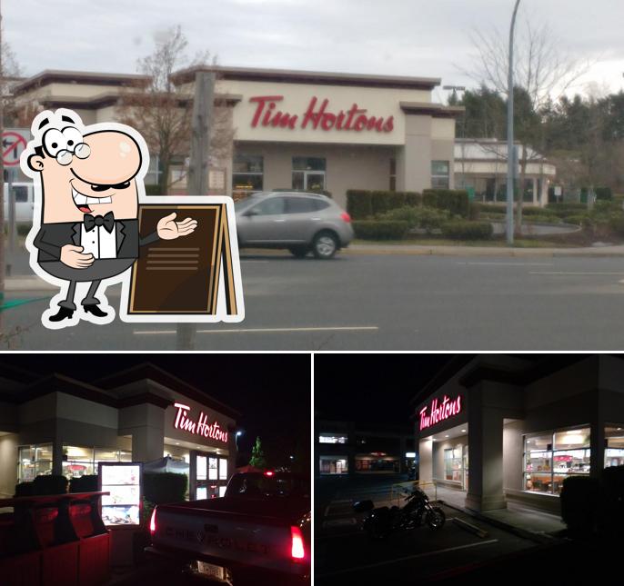 The exterior of Tim Hortons