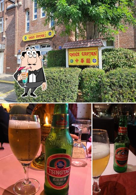 The photo of China Garten’s drink and exterior