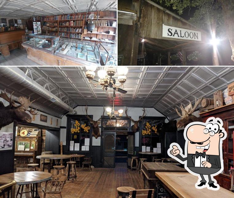 This is the picture depicting interior and exterior at Bale of Hay Saloon