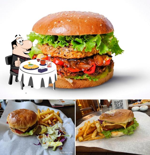 Order a burger at Cuppa Redefined - Mysore's Neighbourhood Cafe & Restaurant