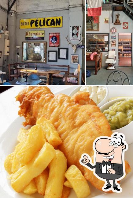 La intérieur et nourriture du restaurant