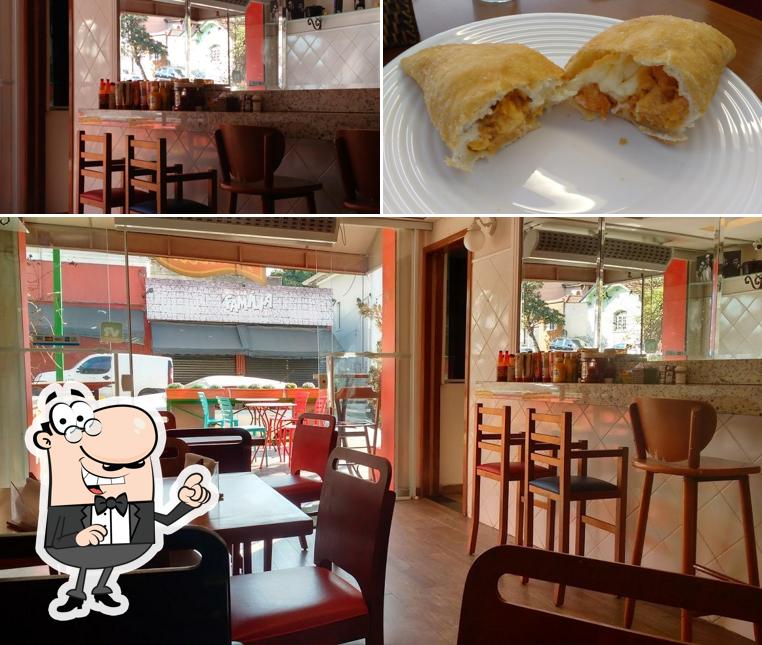 Entre diversos coisas, interior e comida podem ser encontrados a Popo's Focaccia Ipiranga