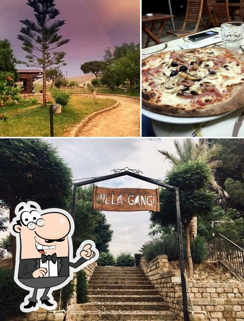 Villa Gangi si caratterizza per la esterno e pizza