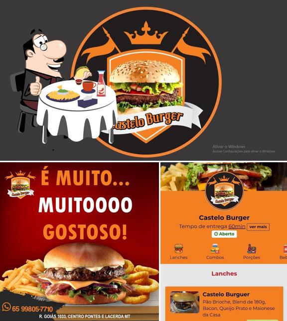 Os hambúrgueres do Castelo Burger irão satisfazer diferentes gostos