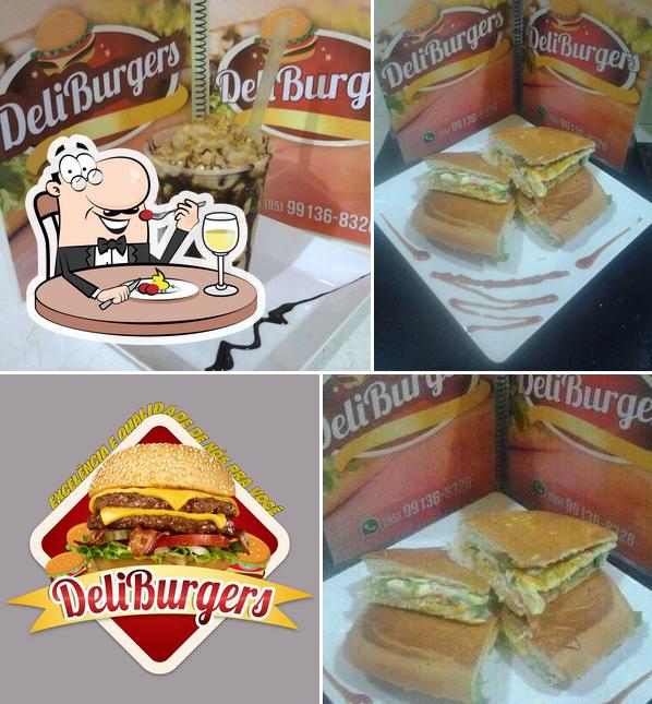 Platos en Deliburgers