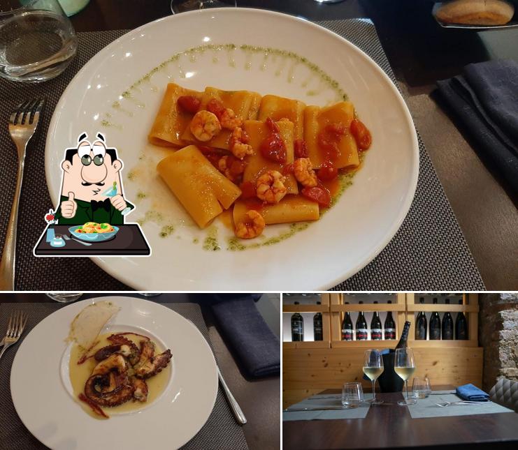 La cibo e esterno del ristorante