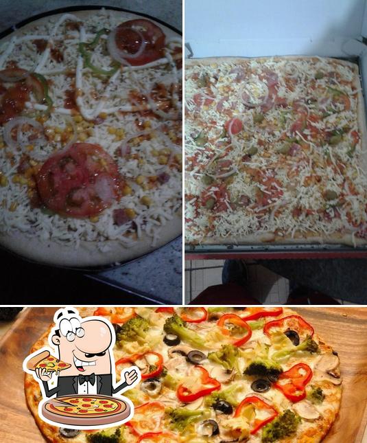 Experimente pizza no Pizzaria Ouro Pizza