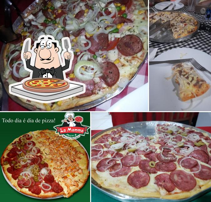 Peça pizza no La Mamma Restaurante e Pizzaria