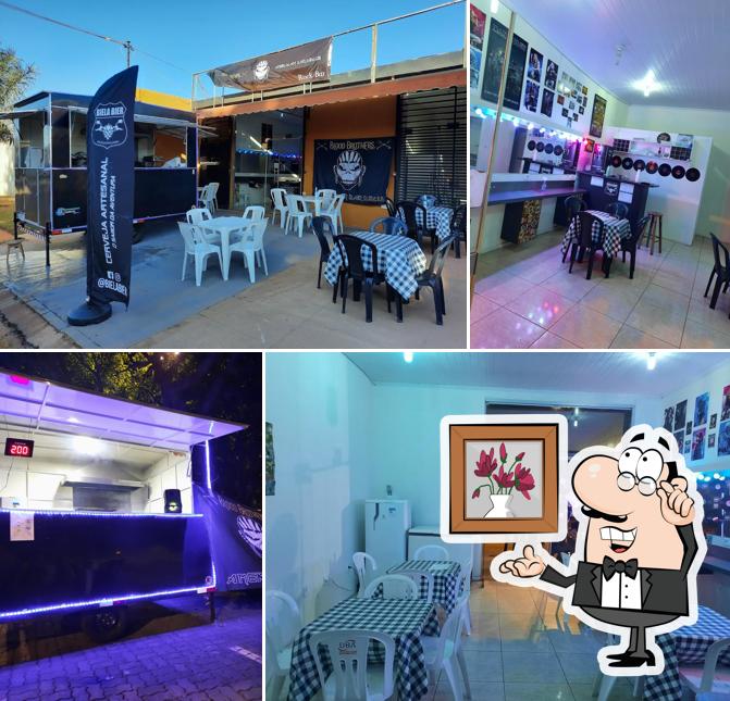 O interior do Blood brothers Food Truck