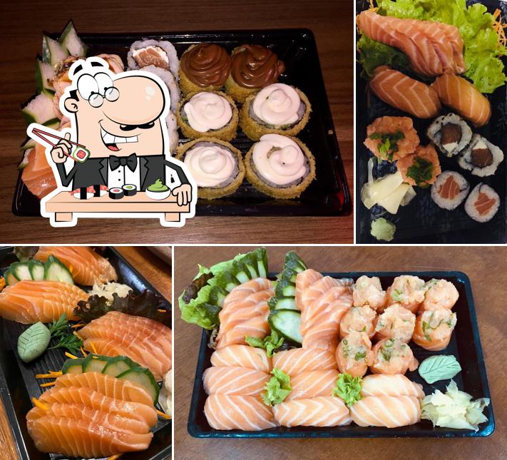 Experimente diversas opções de sushi