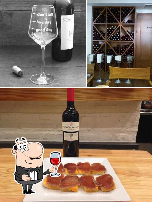 It’s nice to enjoy a glass of wine at Bodegón