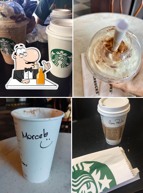 Venha provar diferentes drinques fornecidos no Starbucks