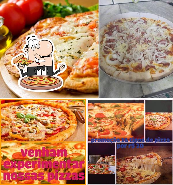 Experimente diferentes tipos de pizza