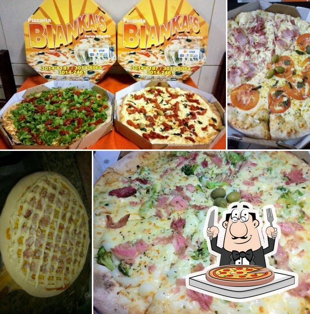 Peça pizza no Pizzaria Bianka's