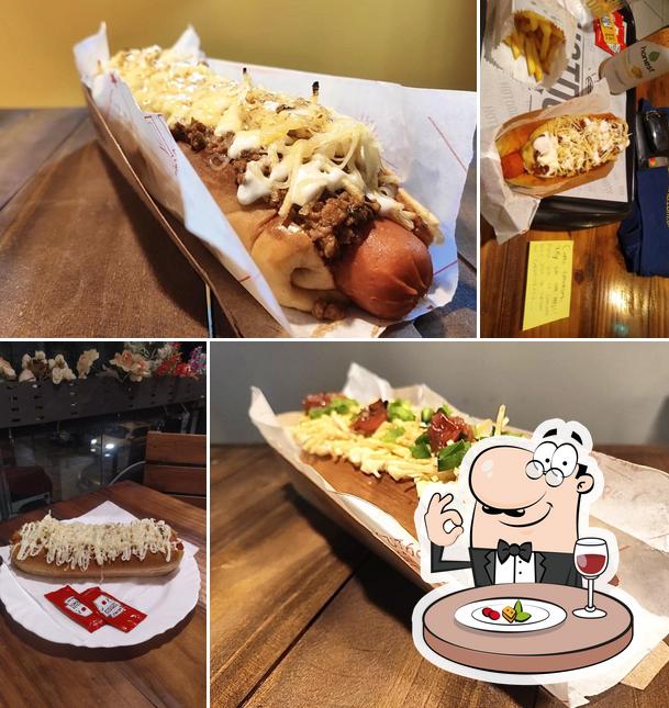 Comida em Hot Dog Gourmet