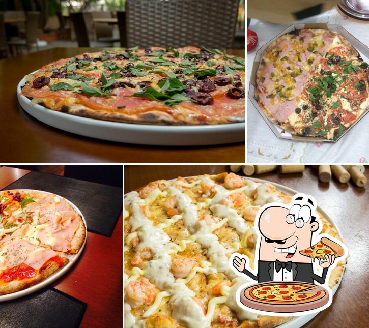 Escolha pizza no Dolce Far Niente