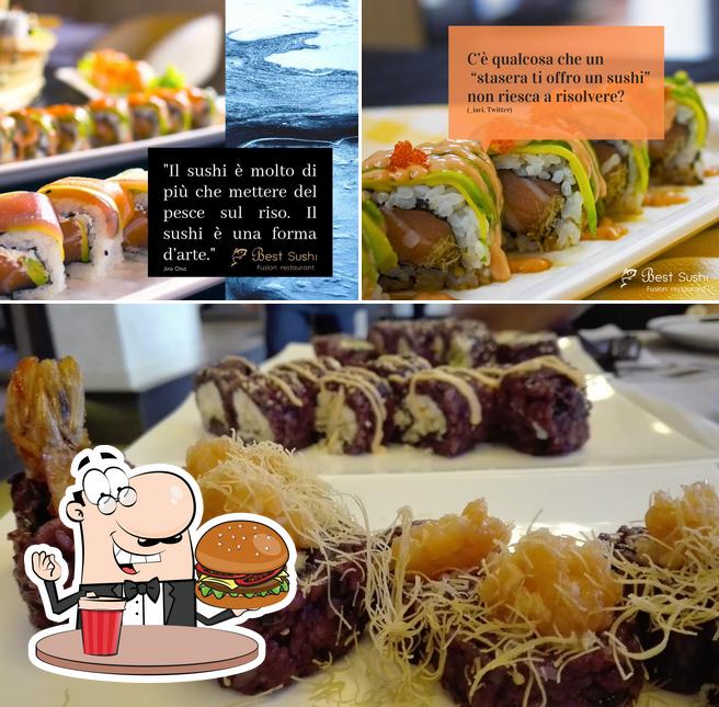 Ordina un hamburger a Best Sushi Ristorante