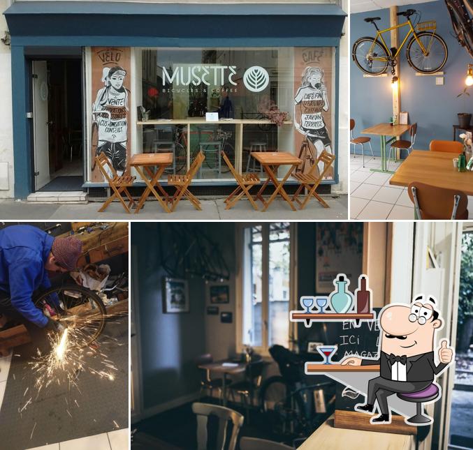 L'intérieur de MUSETTE bicycles & coffee