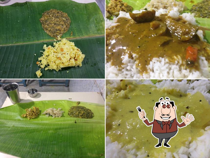 Food at New Maduraa Hotel