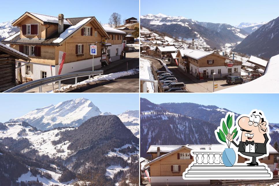 Gli esterni di Gästehaus Alpina in Fanas