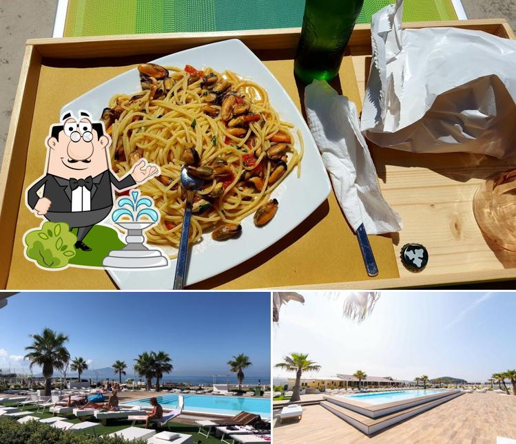 Vittoria Beach Club si caratterizza per la esterno e cibo