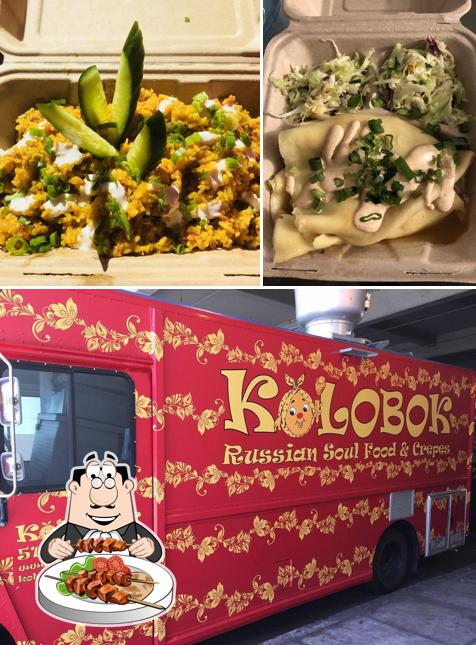 The image of Kolobok Russian Soul Food Truck’s food and interior