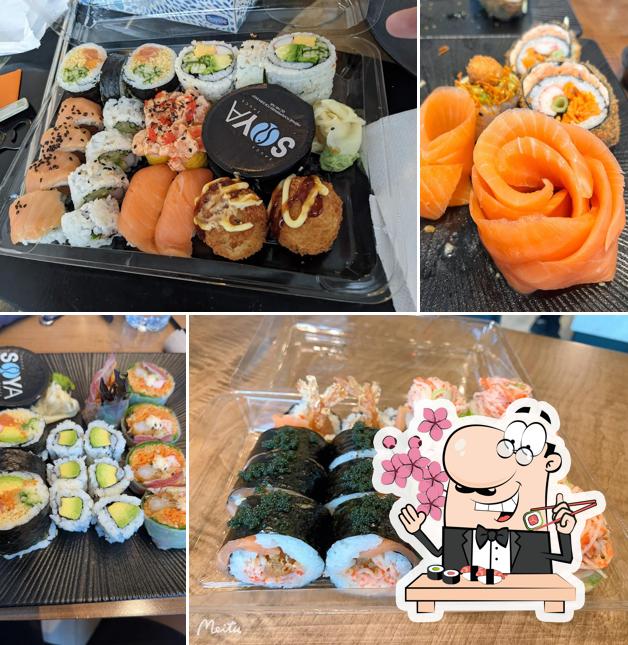 Les sushi sont offerts par Sushi Shop