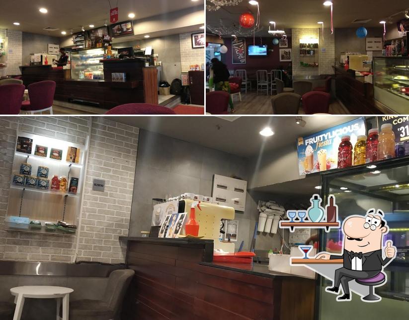 The interior of Café Coffee Day - Inside Galaxy Mall