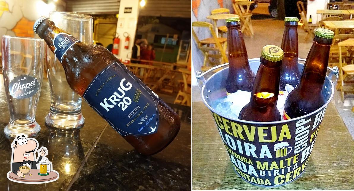 Chapei Bar Burguer C.B.B fornece uma variedade de cervejas