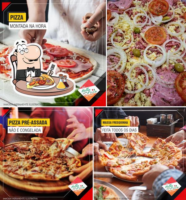 Escolha diferentes tipos de pizza