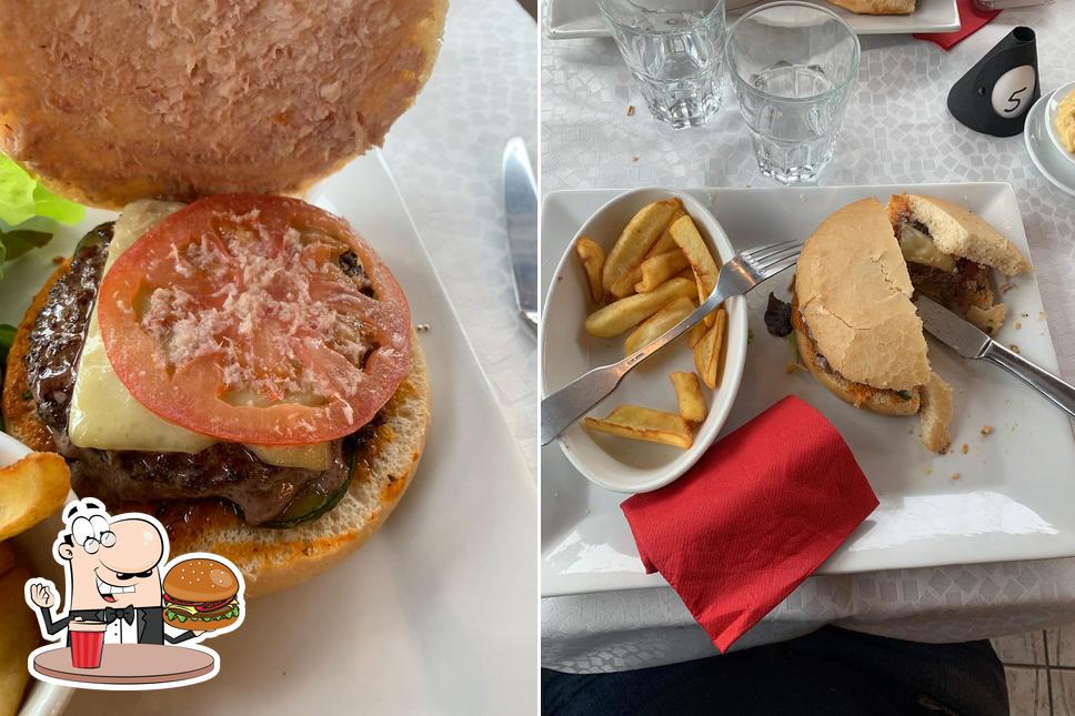 Prenez un hamburger à Restaurant Le Tiret