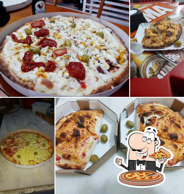 Escolha pizza no Fabene Pizzaria