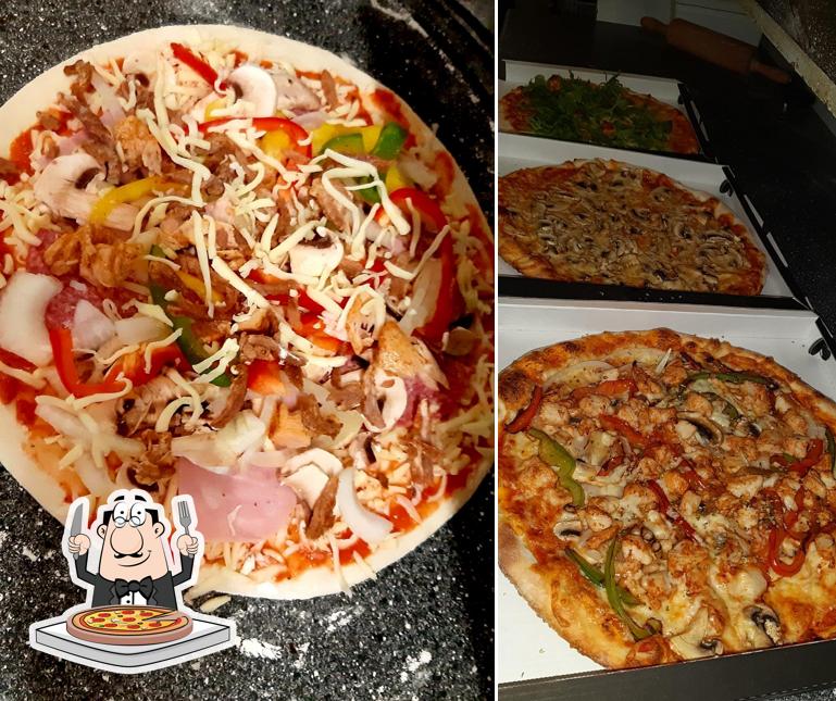 A MamaMia Pizzeria & grill huis, vous pouvez prendre des pizzas