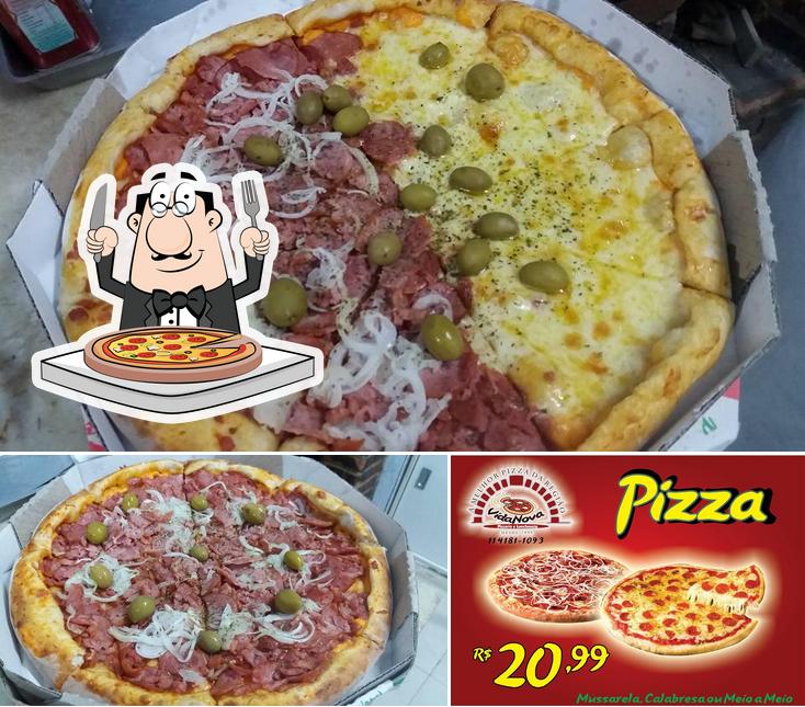 Escolha diferentes estilos de pizza