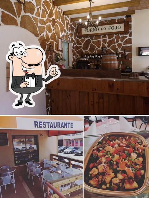 This is the photo depicting interior and dessert at Restaurante Casa De Petiscos O Forno