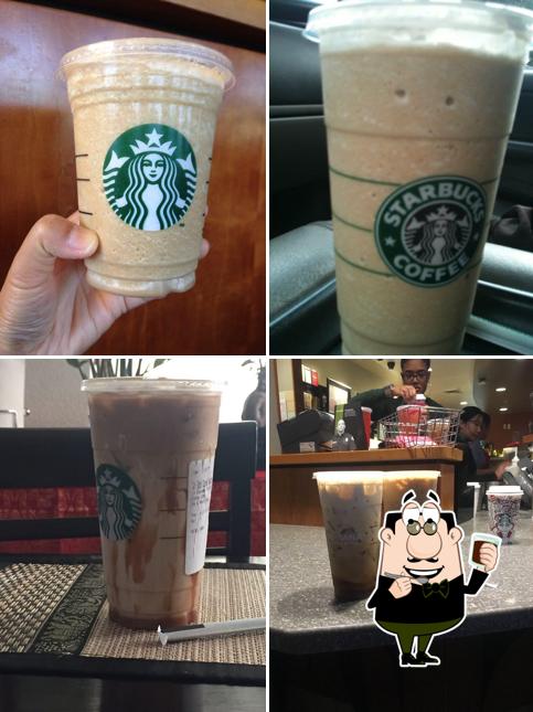 Starbucks offers a selection of drinks