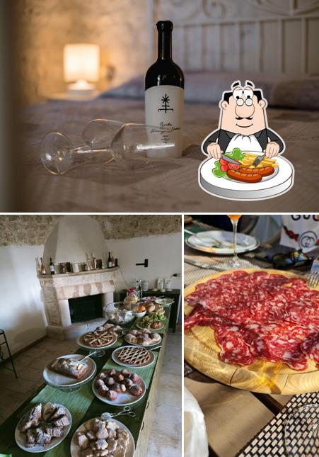 La cibo e alcol del ristorante