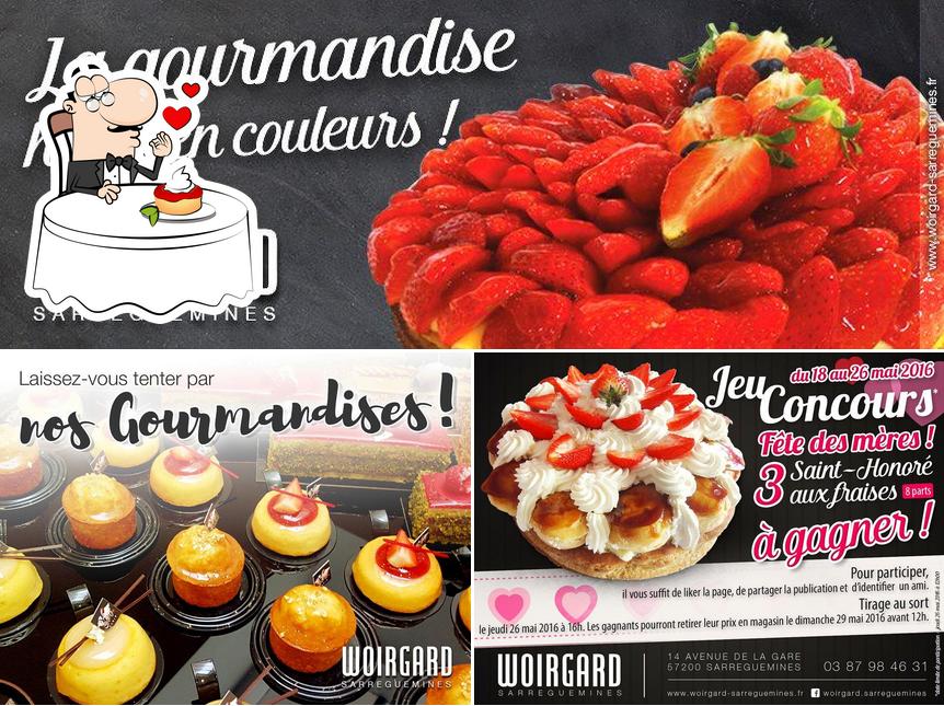 Boulangerie Woirgard sert une sélection de desserts