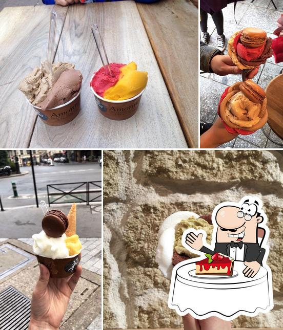 Amorino Gelato - Paris Cler propose une sélection de plats sucrés