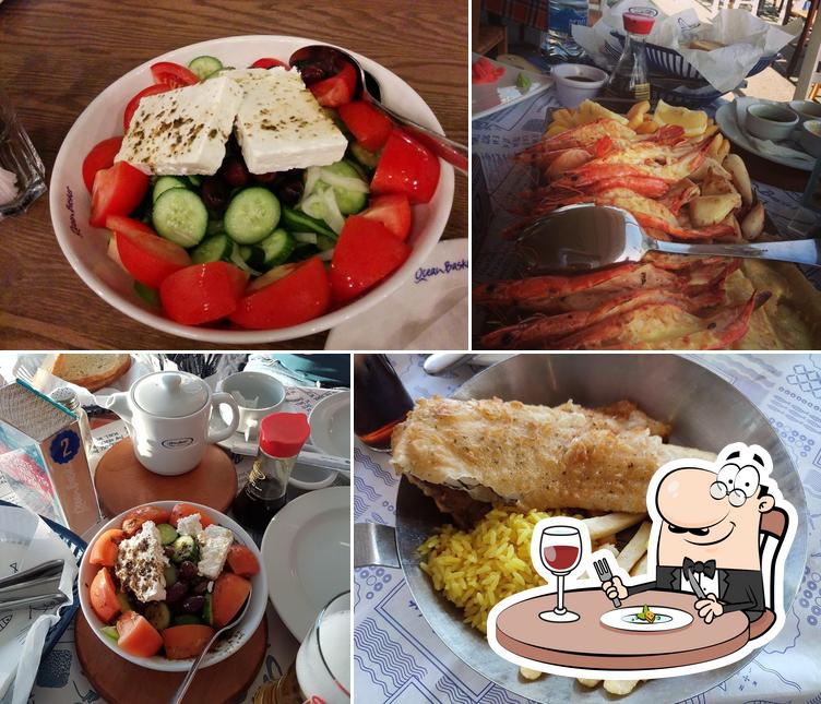 Food at Ocean Basket Agia Napa